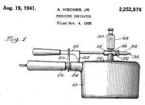 patent drawing for pressure indicator